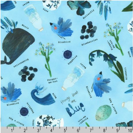 Robert Kaufman Fabrics Things That Are Colors 22064 4 Blue
