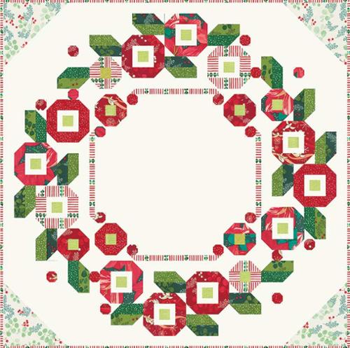 Robin Pickens Quilt Patterns Little Posy Wreath Pattern RPQP LPW158