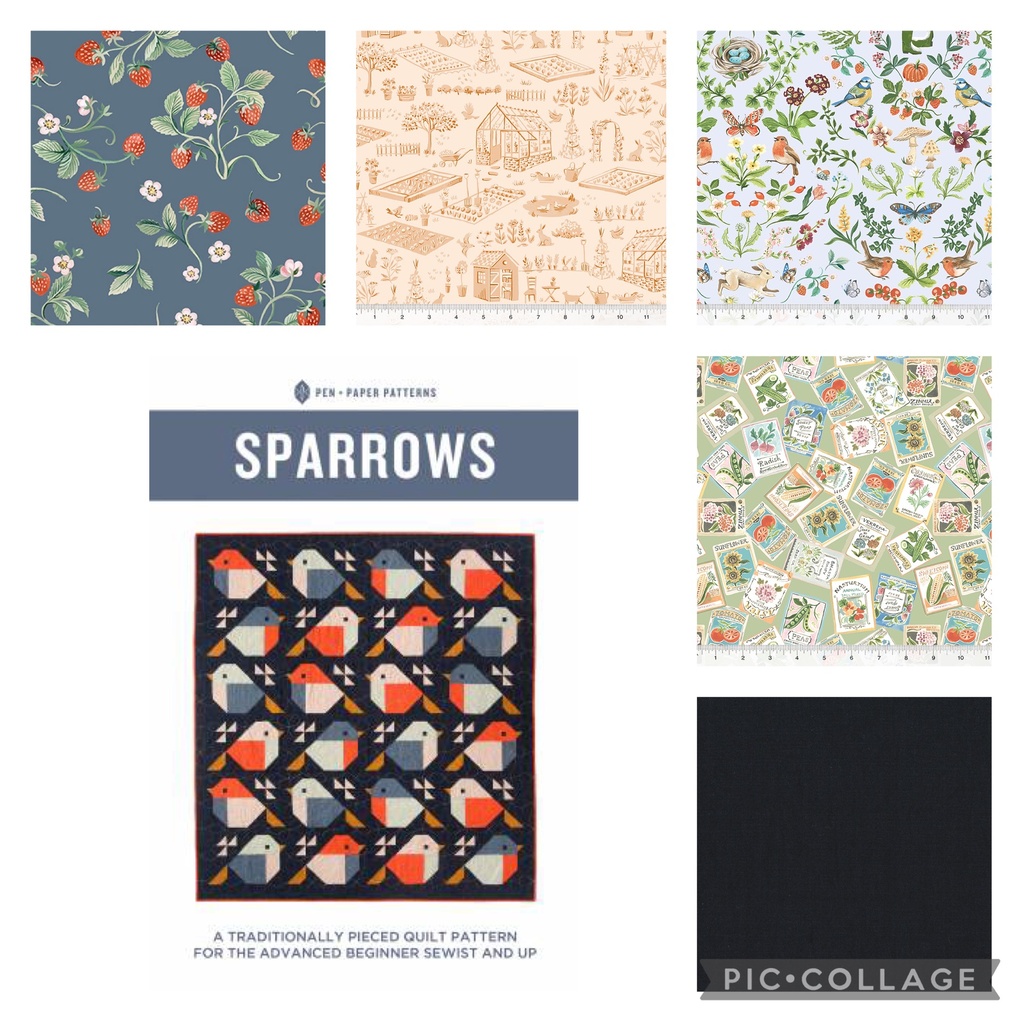 Sparrows Quilt Kit