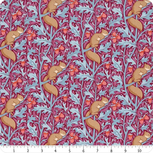 Tilda Fabrics Hibernation 100530 Squirrel Dream Hibiscus