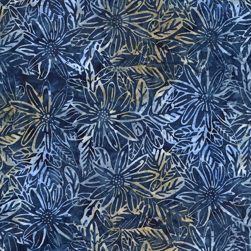 Timeless Treasures Tonga Batiks Moonlit B3075 Indigo