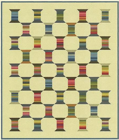 Variegated Thread Sewing Basket Quilt Kit
