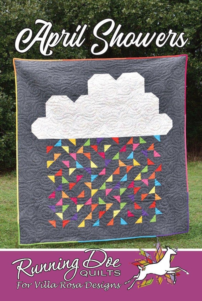 Villa Rosa Designs April Showers Pattern by Running Doe Quilts VRDRD052