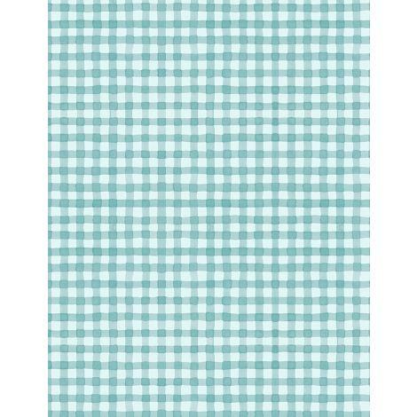 Wilmington Fabrics Sunflower Sweet by Lisa Audit Gingham 3041 17799 444 Light Teal