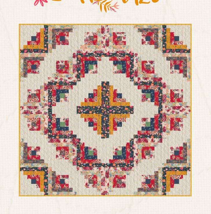 Floral Maze The Flower Fields Quilt Kit