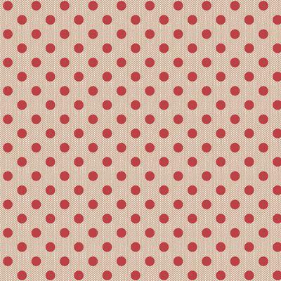 Tilda Fabrics Creating Memories Woven Polkadot Red TIL160085