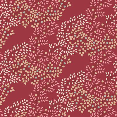 Tilda Fabrics Creating Memories Berrytangle Burgundy TIL130147