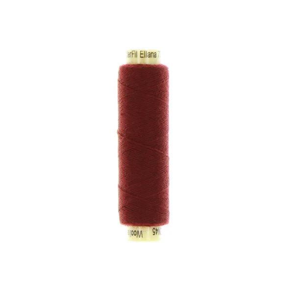 Sue Spargo Ellana 12wt(28/2) Wool/Acrylic Blend Thread 70yd EN45 Garnet