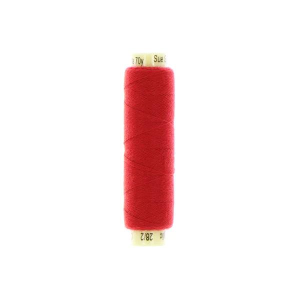 Sue Spargo Ellana 12wt(28/2) Wool/Acrylic Blend Thread 70yd EN41 Flame