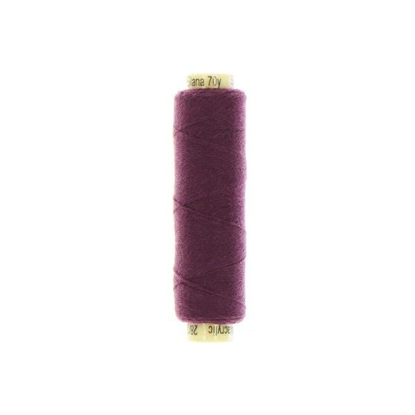 Sue Spargo Ellana 12wt(28/2) Wool/Acrylic Blend Thread 70yd EN38 Plum