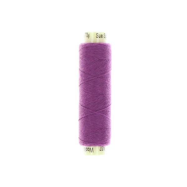 Sue Spargo Ellana 12wt(28/2) Wool/Acrylic Blend Thread 70yd EN37 Very Berry
