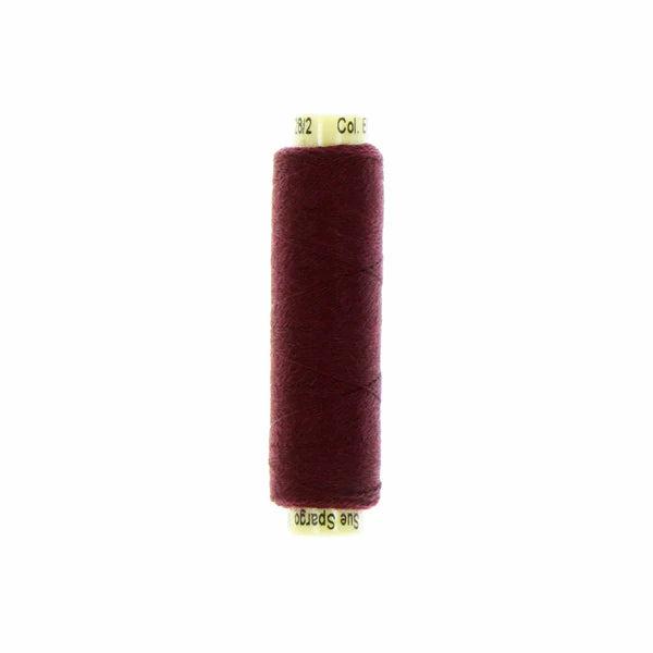 Sue Spargo Ellana 12wt(28/2) Wool/Acrylic Blend Thread 70yd EN26 Black Cherry