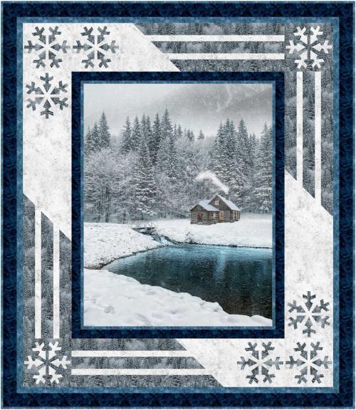 Winter Magic Off The Grid Quilt Kit