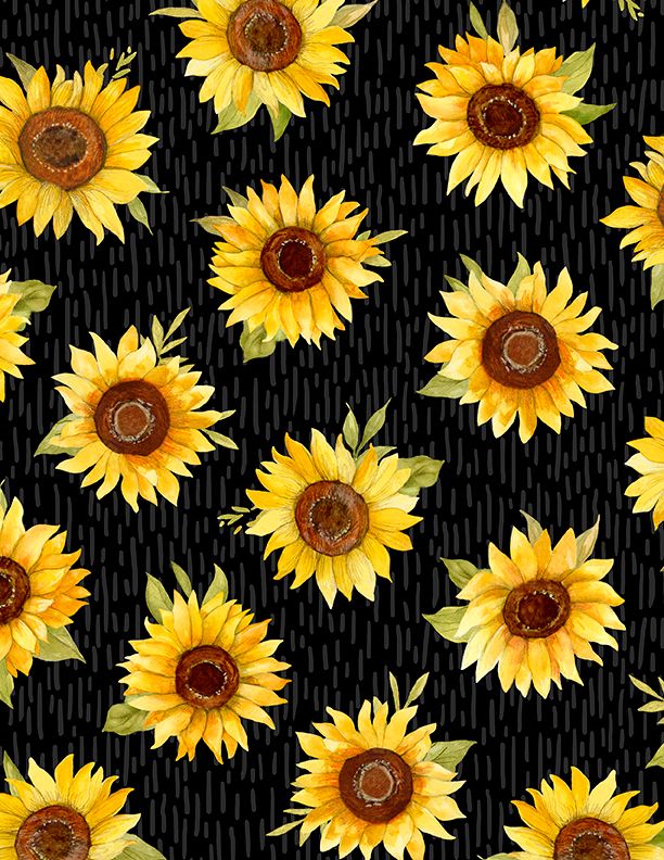 Sunflower Splendor 3023 83328 952 Black