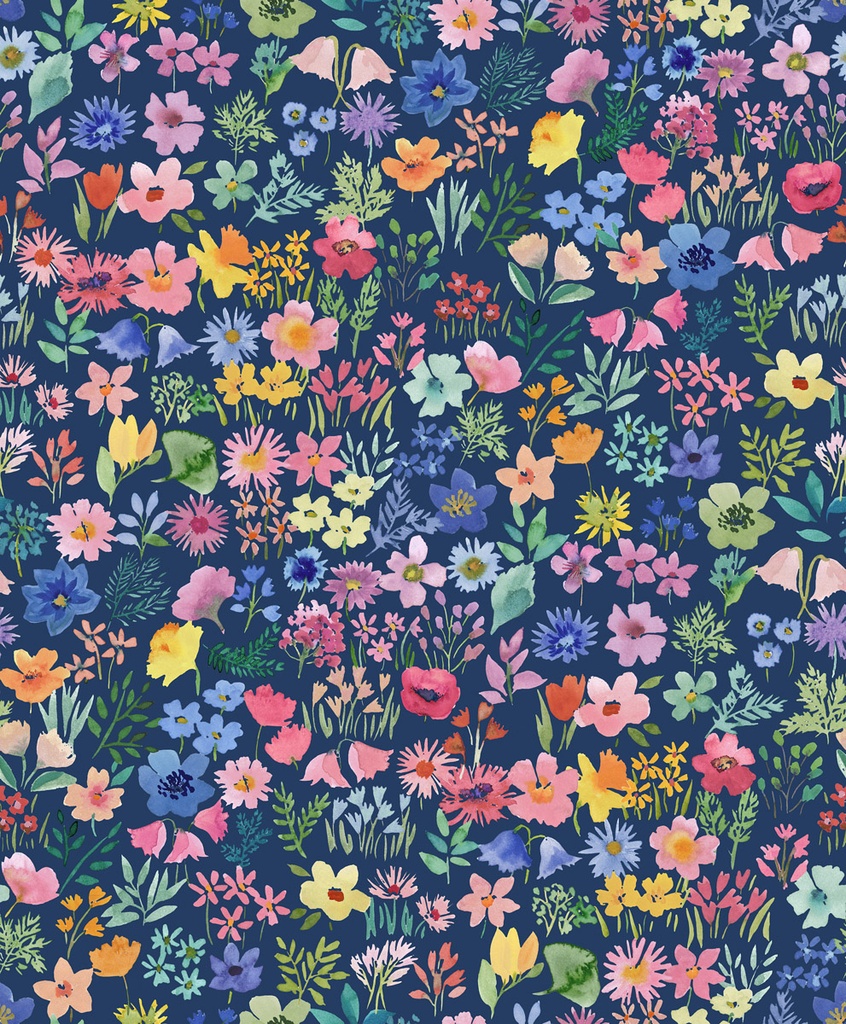 Flowers BG031 Navy