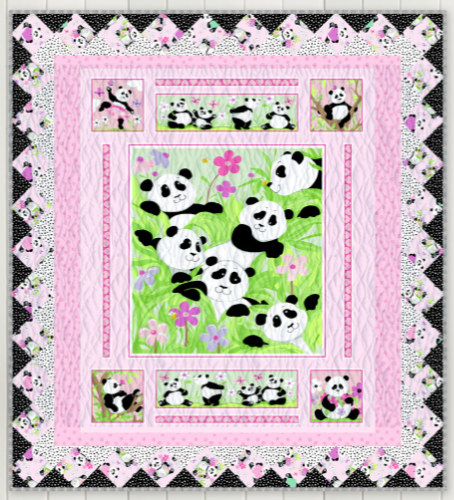 Better Together Panda Party Quilt Kit