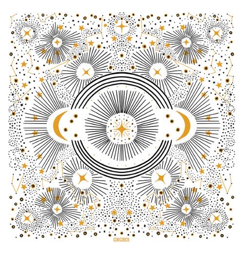 Constellation Tea Towel GB F518