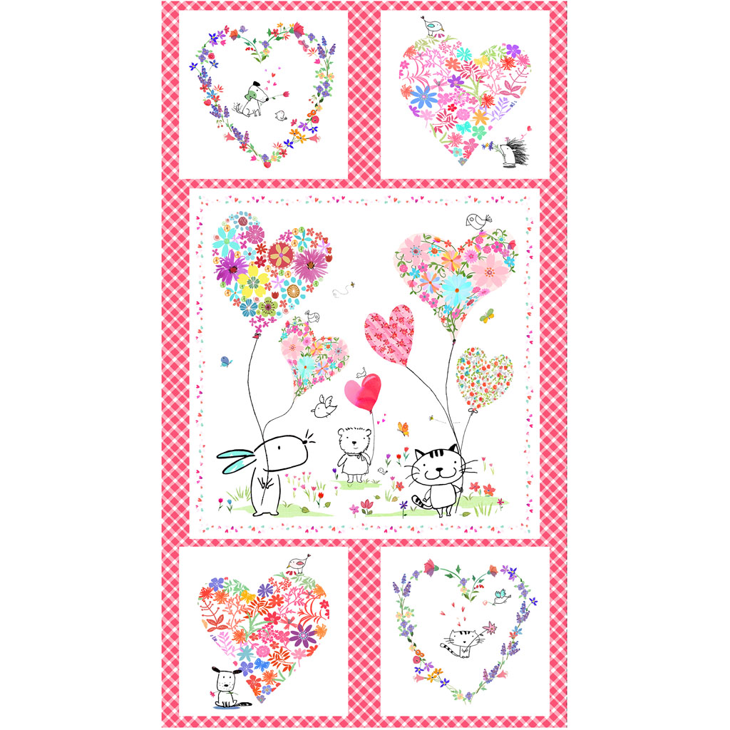 Love is in the Air Digital Panel Y4287-1 White