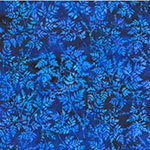 Bali Batik Packed Leaves W2579-17 Cobalt