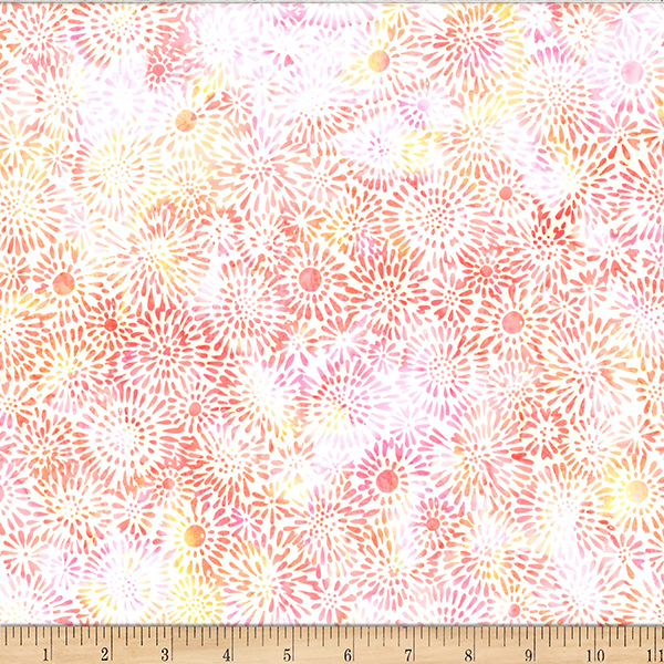 Bali Batik Petal Burst W2580-480 Creamsicle