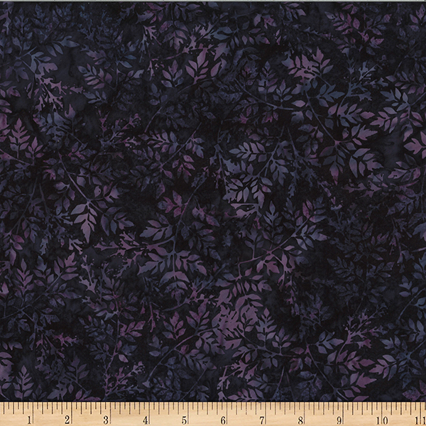 Bali Batik Packed Leaves W2579-46 Plum