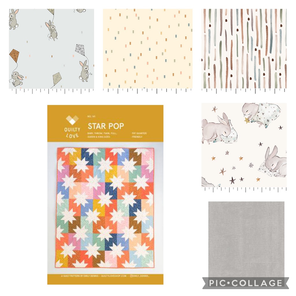 Star Pop Cotton-Tale Quilt Kit