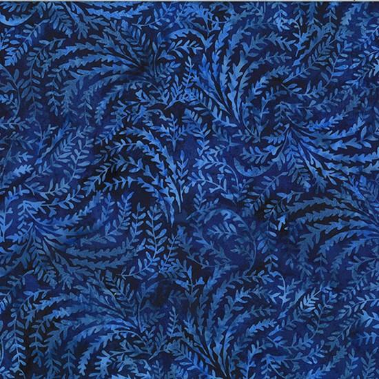 Hoffman Fabrics Bali Batik Leafy T2443 17 Cobalt