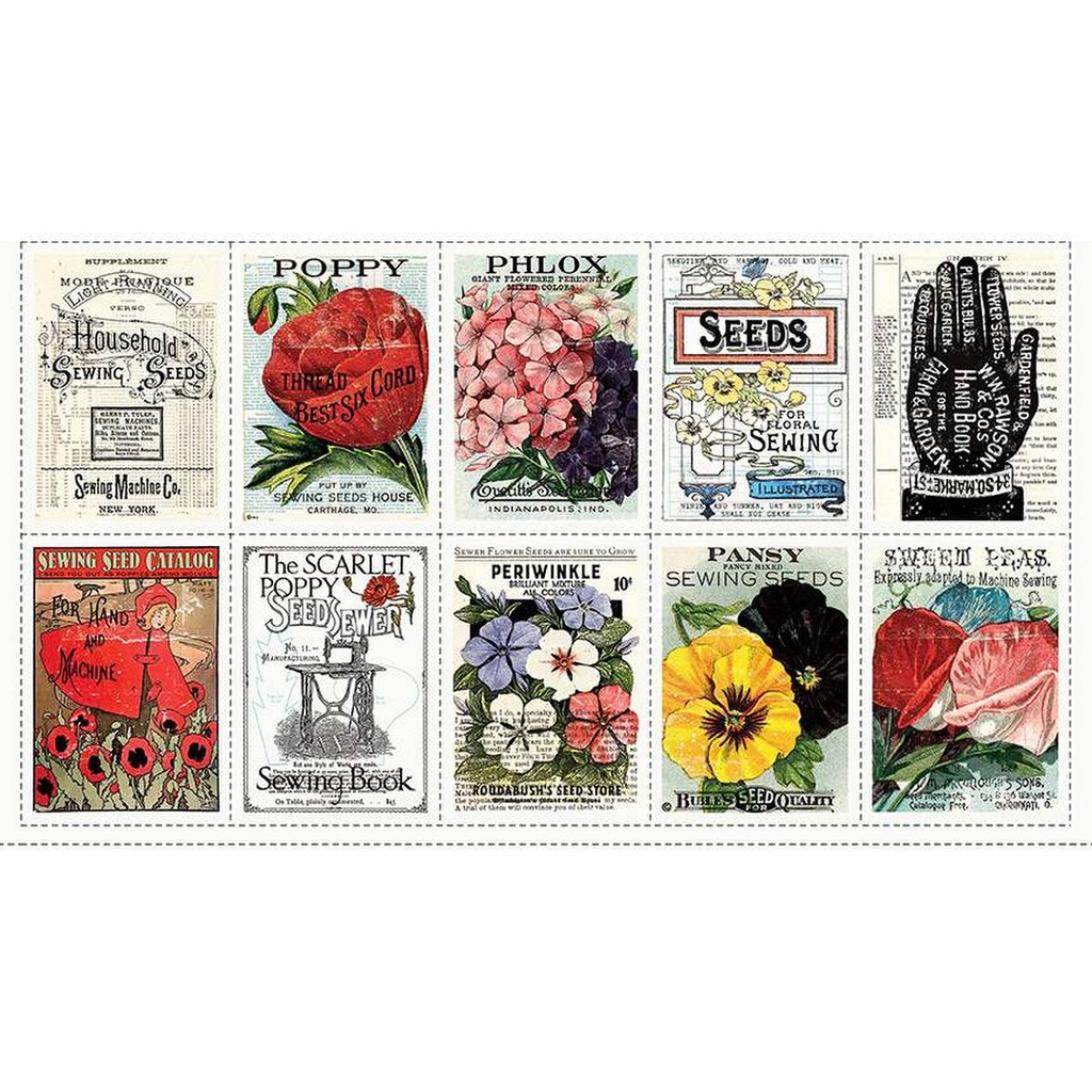 Sewing Seeds III Seed Catalog Patch Panel PD15682-Panel