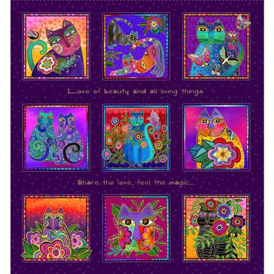 Fantasticats Digital Panel Y4339-28M Purple Metallic