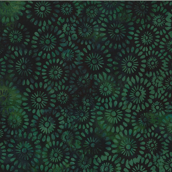 Bali Batik Round Floral Bali H BG Basil V2538 473