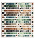 Staggered Strips Stonehenge Ombre Quilt Kit