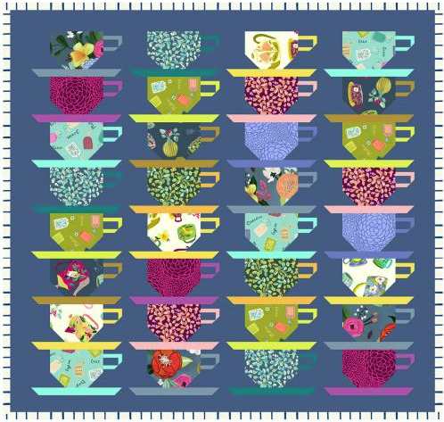 English Breakfast Teacup Quilt Kit