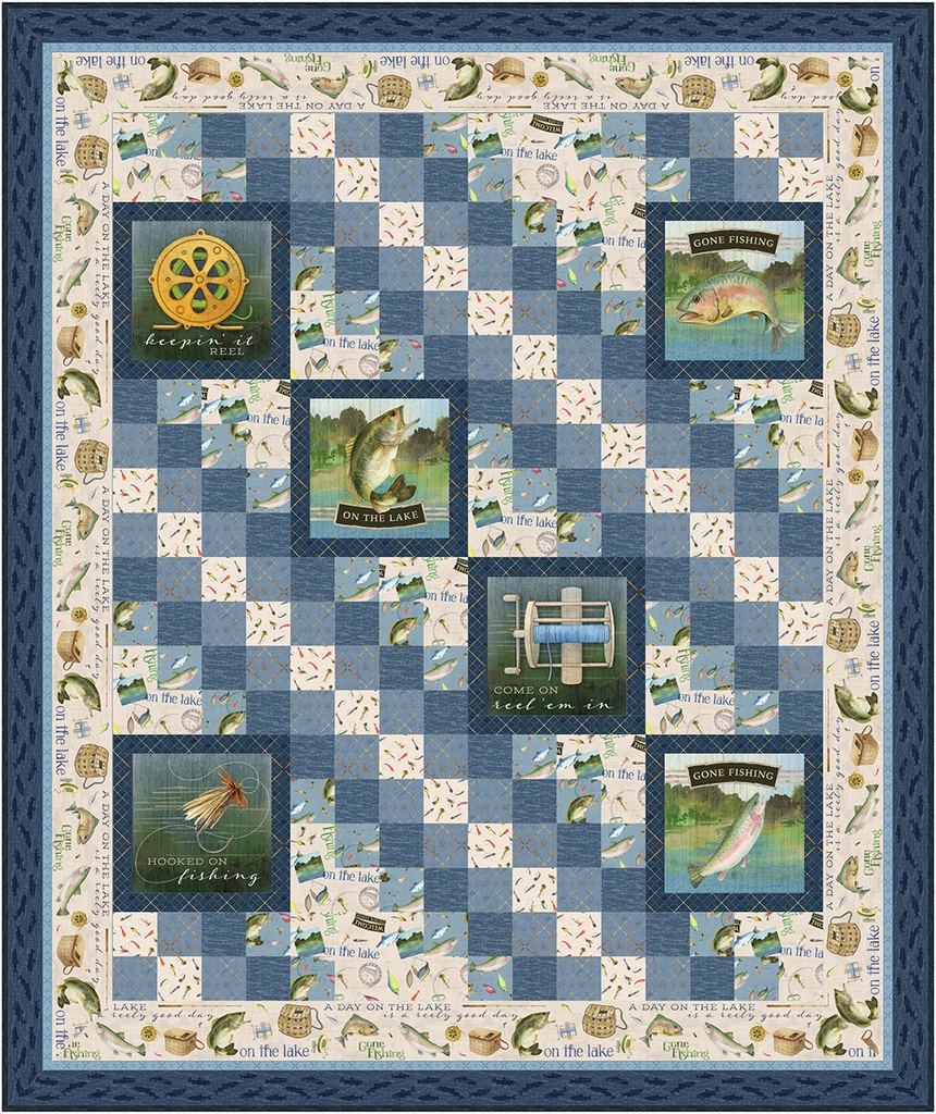 Gone Fishing Quilt Kit