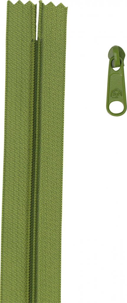 4 Yards #4.5 Zipper Chain 16  Pulls ZIPYD-003 Olive