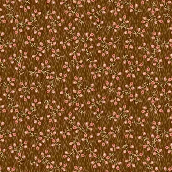 Andover Fabrics Primrose by Laundry Basket Quilts Blueberry Bush A 525 NE Cocoa