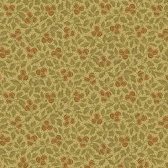 Andover Fabrics Primrose by Laundry Basket Quilts Botanical Beauty A 524 VN Spanish Moss