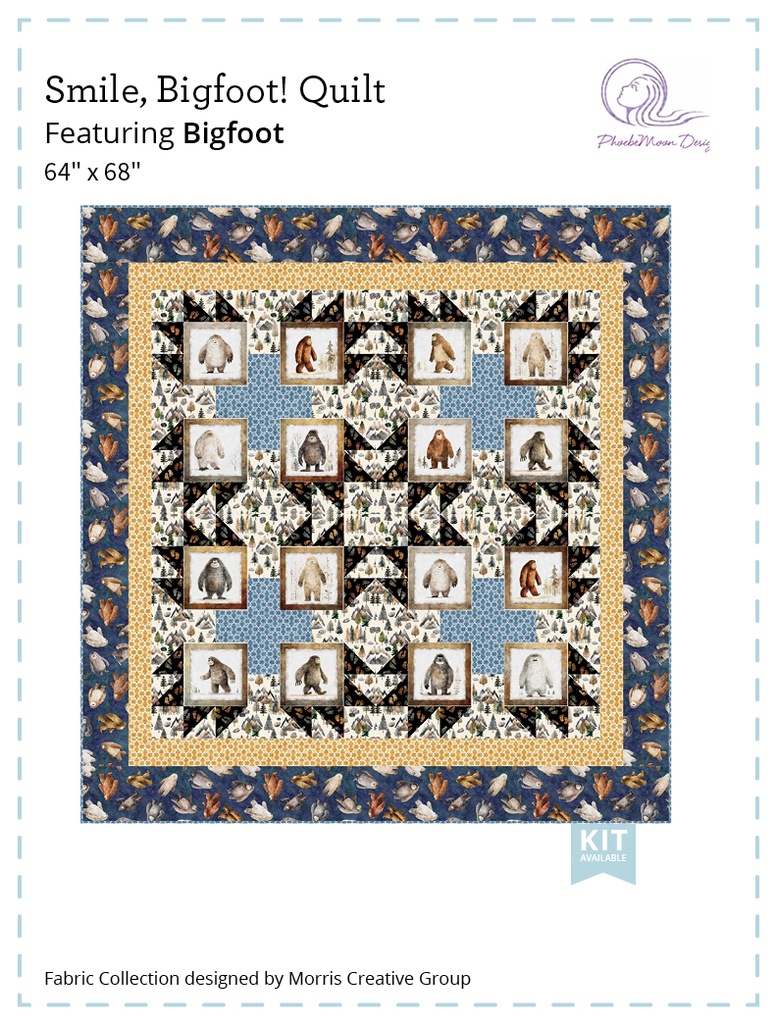 Smile, Bigfoot!  Pattern PMD24025