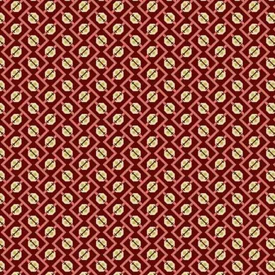 Andover Fabrics Primrose by Laundry Basket Quilts Medallion A 527 NE Ruby