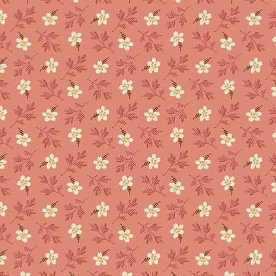 Andover Fabrics Primrose by Laundry Basket Quilts Petit Bloom A 533 E Rouge
