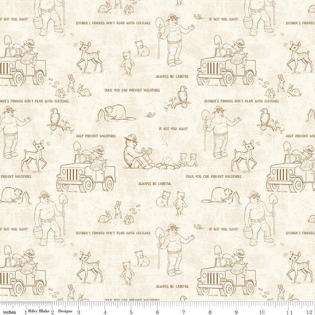 Friends of Smokey Bear C16504-Cream