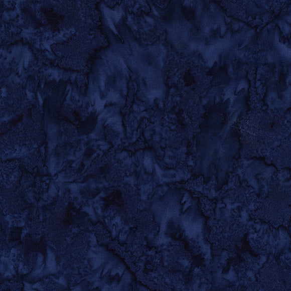 Anthology Fabrics Lava Solids Batik 100Q 2043 Midnight Blue