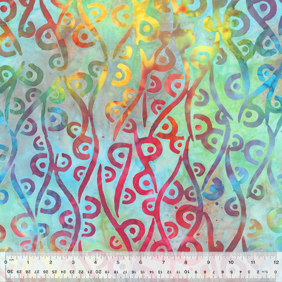 Anthology Fabrics Quiltessentials 6: Splash 438Q-2 Circular Waves Glimmer