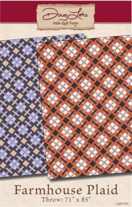 Antler Quilt Design Farmhouse Plaid Pattern by Doug Leko AQD0286