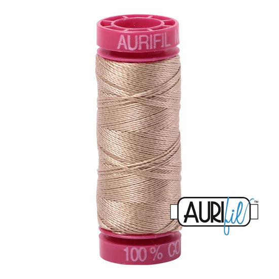 Aurifil 12 wt Cotton Thread 54 yd MK12SP50 2326 Sand