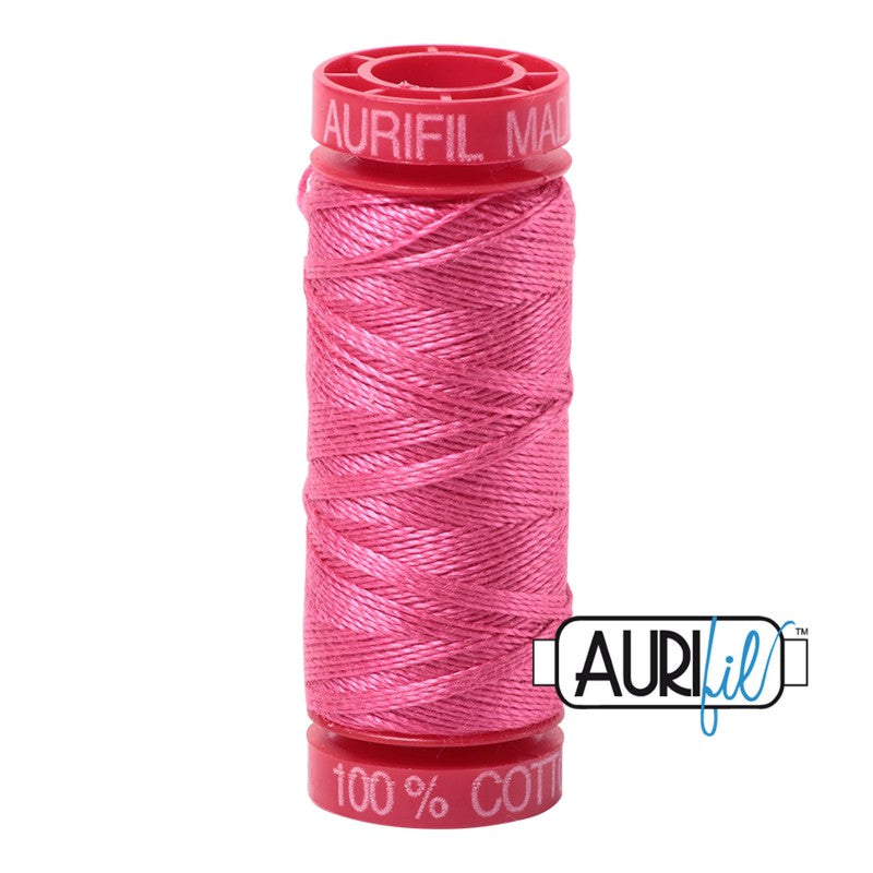 Aurifil 12 wt Cotton Thread 54 yds MK12SP50 2530 Blossom Pink