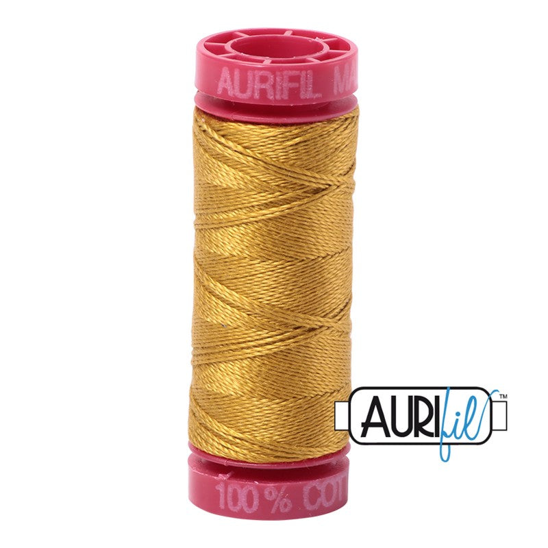 Aurifil 12 wt Cotton Thread 54 yds MK12SP50 5022 Mustard