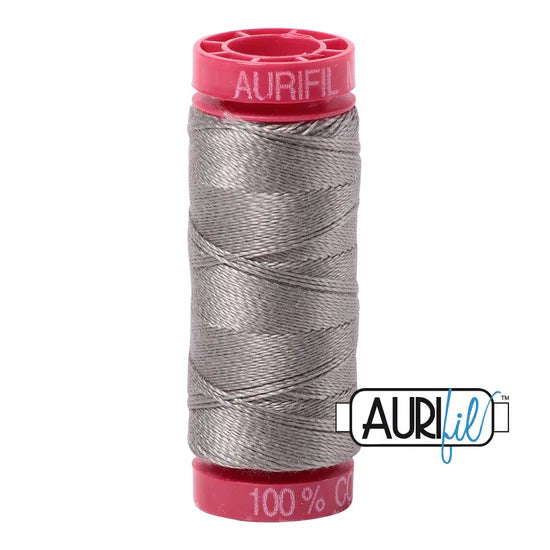 Aurifil 12 wt Cotton Thread 54 yds MK12SP50 6732 Earl Grey