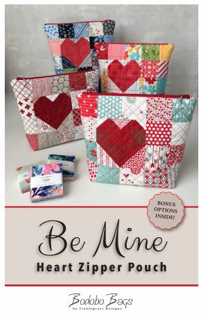 Be Mine Heart Zipper Pouch Pattern TG1801