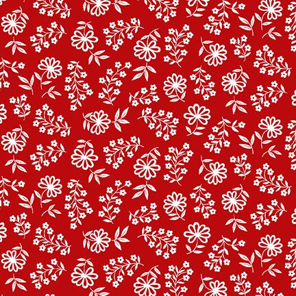 Blank Quilting Anthem by Satin Moon Designs Floral Petals 2484 88 Red