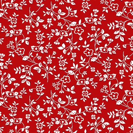 Blank Quilting Anthem by Satin Moon Designs Mini Floral 2481 88 Red